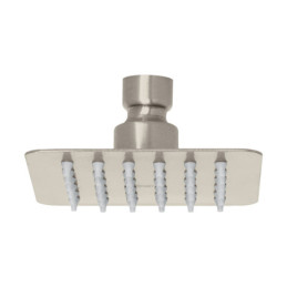 R-413SN Regadera cuadrada 4', acero inox, sin brazo, satín, Túbig