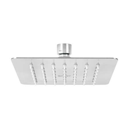 R-414S Regadera cuadrada 6', acero inox, sin brazo, cromo, Túbig