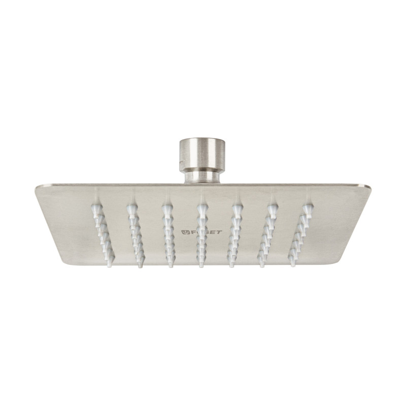 R-414SN Regadera cuadrada 6', acero inox, sin brazo, satín, Túbig