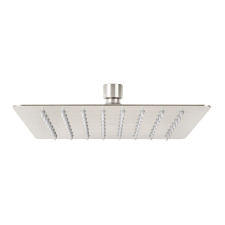 R-415SN Regadera cuadrada 8', acero inox, sin brazo, satín, Túbig