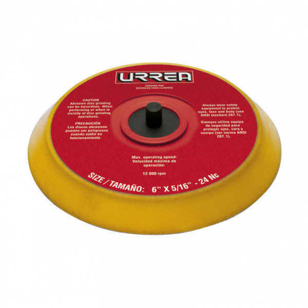 UP800VI URREA Base para lijadora neumática orbital 6" lisa Urrea | DIHERESA