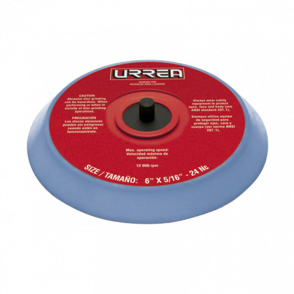 UP800VE URREA Base para lijadora neumática orbital 6" con velcro Urrea | DIHERESA