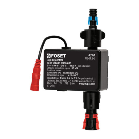 R3-LLS-L Válvula solenoide para llave de sensor LLS-L, Foset