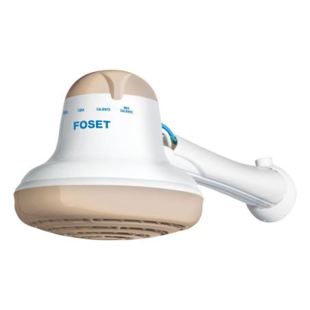 REGEL-6B Regadera eléctrica de 4 temperaturas, 6-1/2', Beige, Foset