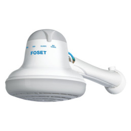 REGEL-6G Regadera eléctrica de 4 temperaturas, 6-1/2', Gris, Foset