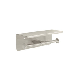 RIA-85N Portarrollo doble en satín con soporte para celular, Foset