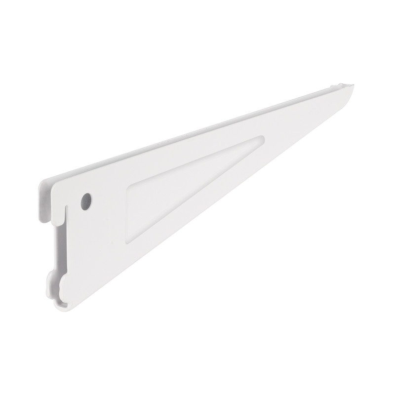 SOMO-10MD Ménsula plana blanca para cremallera doble, 27cm, Fiero