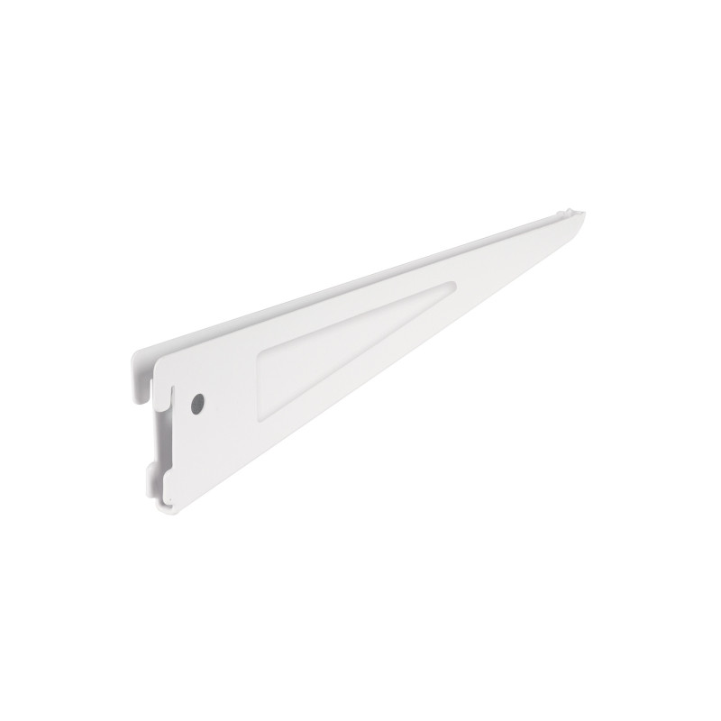 SOMO-12MD Ménsula plana blanca para cremallera doble, 32cm, Fiero