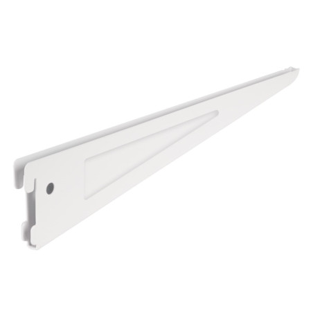 SOMO-14MD Ménsula plana blanca para cremallera doble, 37cm, Fiero