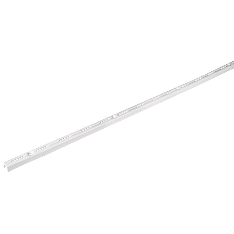 SOMO-15CS Cremallera sencilla blanca para ménsulas planas, 1.5m, Fiero