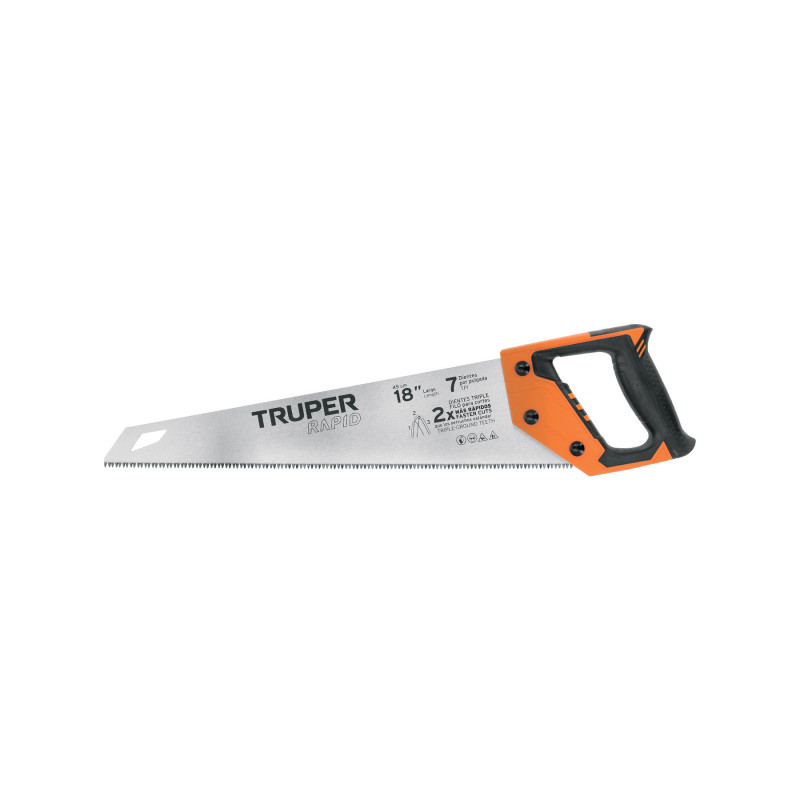 STR-18 Serrucho Rapid 18', 7 DPP, mango Comfort grip, Truper