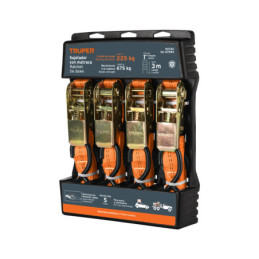 SU-675R4 Juego de 4 sujetadores con matraca carga máxima 675 kg