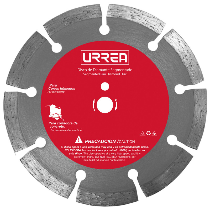 DDIS16 URREA Disco diamante segmentado para cortadora de concreto 16" Urrea | DIHERESA DDIS16 URREA Disco diamante segmentado para cortadora de concreto 16" Urrea | DIHERESA