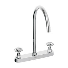 TBF-81 Mezcladora para fregadero, manerales redondos,cromo, Tubig