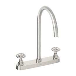 TBF-81N Mezcladora para fregadero, manerales redondos,satín, Tubig