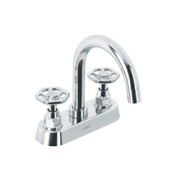 TBM-61 Mezcladora p/lavabo, bar, manerales redondos, cromo, Tubig