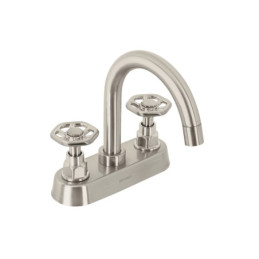 TBM-61N Mezcladora p/lavabo, bar, manerales redondos, satín, Tubig