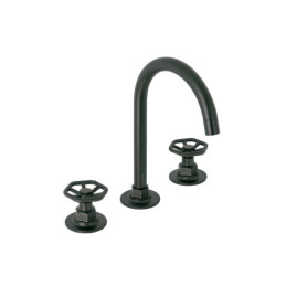 TBM-91M Mezcladora p/lavabo,taladros separados,redondos,negro,Tubig