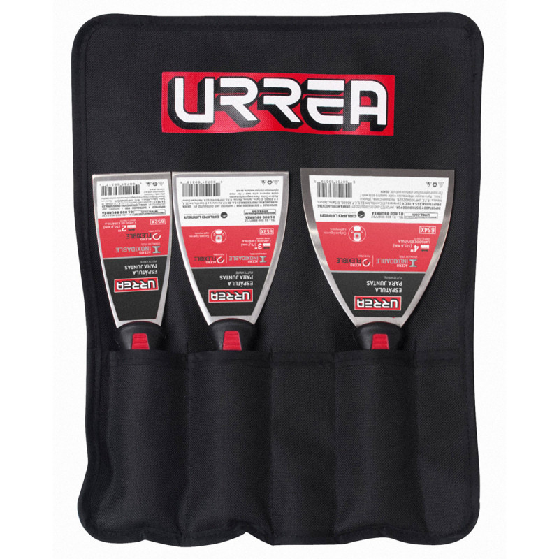 6500X URREA Juego de 3 espátulas flexibles de acero inoxidable Urrea | DIHERESA 6500X URREA Juego de 3 espátulas flexibles de acero inoxidable Urrea | DIHERESA