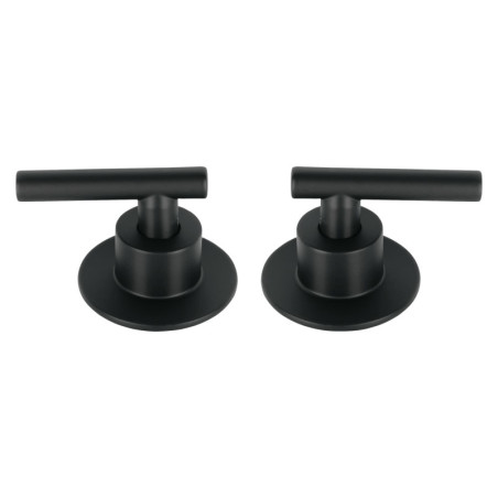 TBMR-62M Juego de 2 manerales para regadera, palanca, negro, Tubig