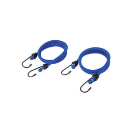 TENS-2L Bolsa con 2 tensores elásticos azules de 90 cm, Pretul