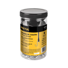 TENS-6 Juego de 6 tensores elásticos, Pretul