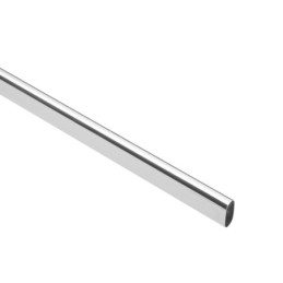 TO-512 Tubo ovalado de 1.2 m en acero cromado para closet, Hermex