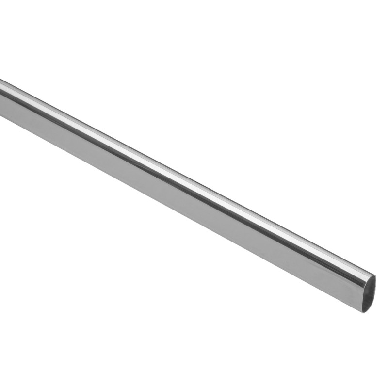 TO-630 Tubo ovalado de 3.0 m en aluminio para closet, Hermex