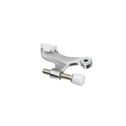 TOBI-3 Tope de puerta para bisagra, acabado cromo mate, Hermex