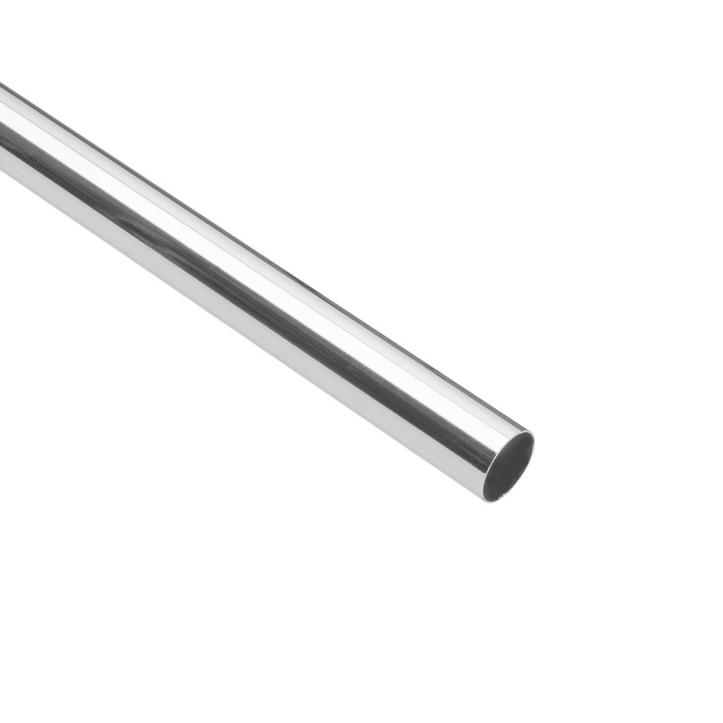 TR-512 Tubo redondo de 1.2 m en acero cromado para closet, Hermex