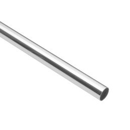 TR-518 Tubo redondo de 1.8 m en acero cromado para closet, Hermex