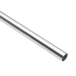 TR-524 Tubo redondo de 2.4 m en acero cromado para closet, Hermex