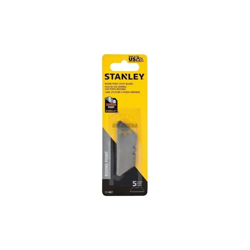 Stanley 11-987 CUCHILLAS DE PUNTA REDONDEADA 5 PZA