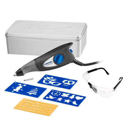 F0130290LE Dremel Engraver Lápiz Grabador Eléctrico Promocional Con 5 Accesorios + Caja MetálicaExclusivo expertos dremel