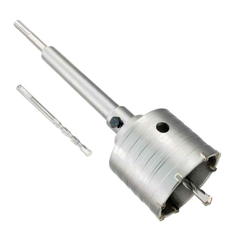Sierra para agujero de hormigon 3', broca de núcleo de acero de tungsteno de 75 mm