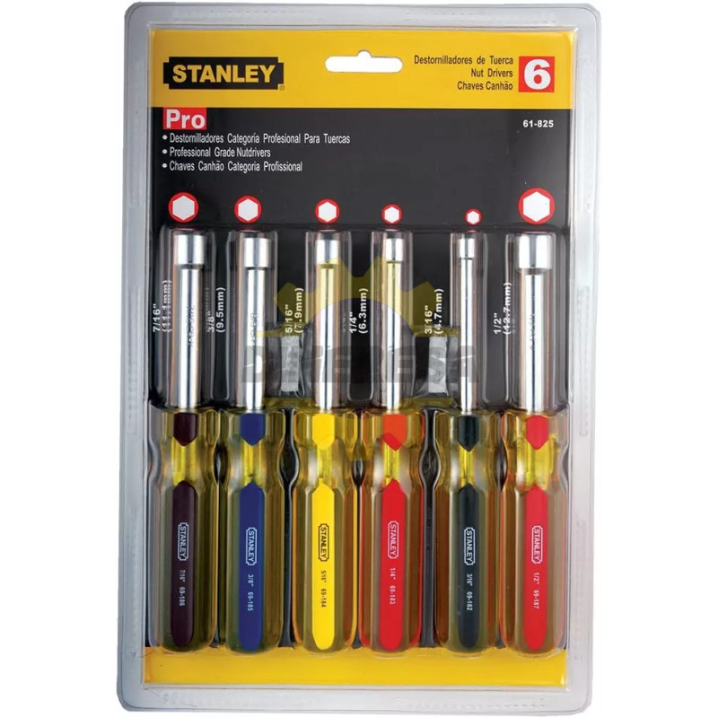 Stanley STHT61825 JUEGO DESARMADORES DE CAJA PRO 6 PZAS