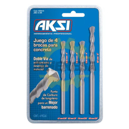 Juego 4 Pcs De Brocas Para Concreto