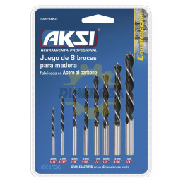 Juego De Brocas Para Madera, 8 Piezas