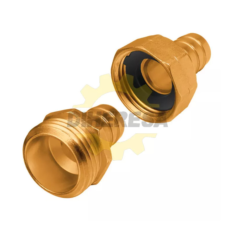 Conexion Hembra Y Macho De Laton De 5/8"