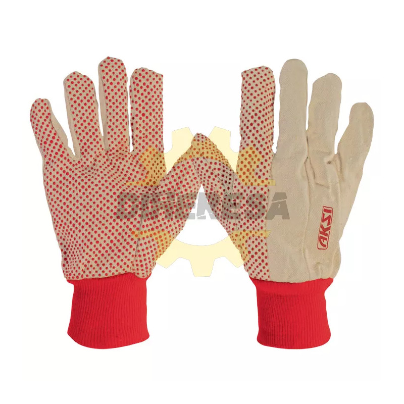 Guante De Loneta Con Puntos De Pvc