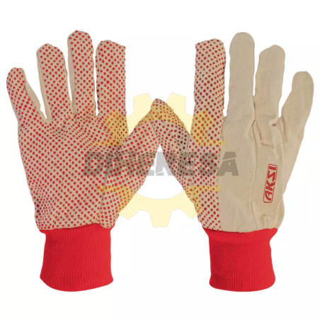 Guante De Loneta Con Puntos De Pvc