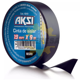 Cinta De Aislar Negra 19 Mm X 9m