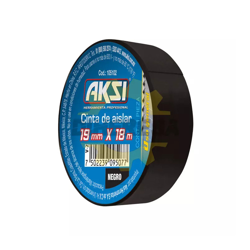 Cinta De Aislar Negra 19 Mm X 18m