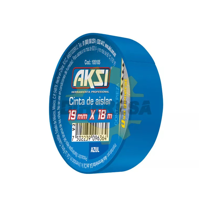 Cinta De Aislar Azul 19 Mm X 18m