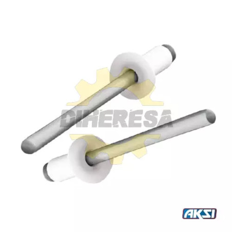 Remache Blanco 45b 1/8"X5/16" (Bolsa Con 100 Pzs)