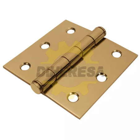 Bisagra Cuadrada Latonada 2" X 2" Cabeza Plana