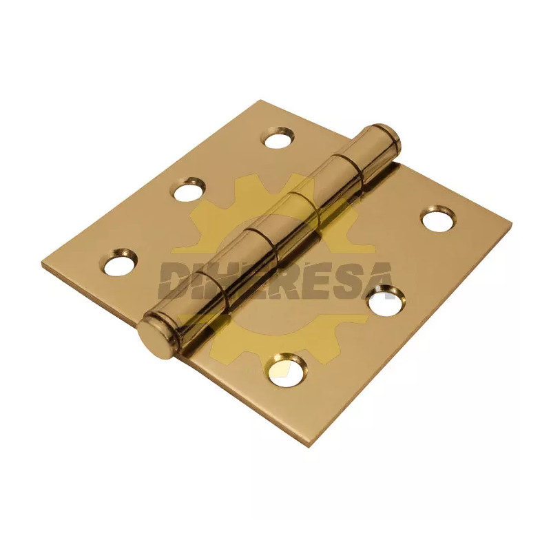 Bisagra Cuadrada Latonada 3" X 3" Cabeza Plana