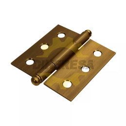 Bisagra Cuadrada Laton Antiguo 3" X 3" Cabeza Redonda