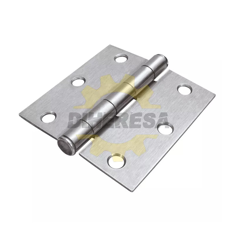 Bisagra Cuadrada Cromo Mate 2" X 2" Cabeza Plana