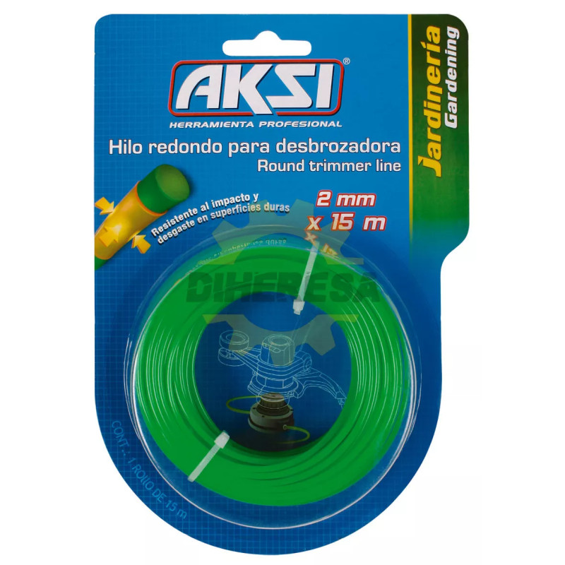 Hilo Redondo Para Desbrozadora De 0.080" - 2 Mm